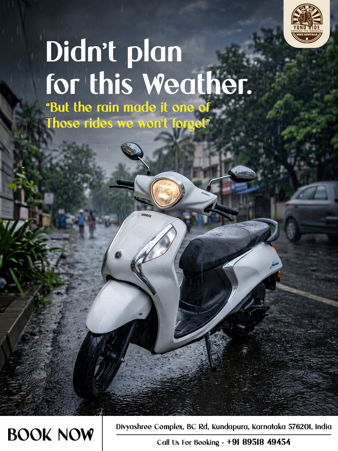 YUNO RIDE Kundapura style poster